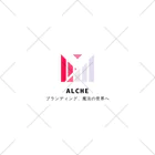 原田秀馬🐶株式会社ALCHE代表のALCHE会社ロゴ くるぶしソックス