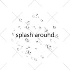 PERIDOTのSplash around（白） くるぶしソックス