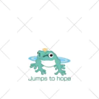 Atelier-Colortealのカエルは思う『Jumps to hope』 くるぶしソックス