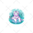 いつもおおきに！たけじいちゃんのWhite Tiger Baby Sigi くるぶしソックス