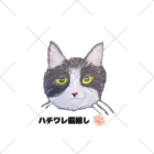 れいにゃん堂&れいにゃあ～と😺のチョークアートの白黒ハチワレ猫推し😸 くるぶしソックス