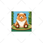 動物マニアのドット絵ショップのドット絵の可愛いクマちゃん🐻🎋 くるぶしソックス