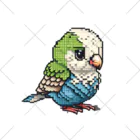 朱音琴音のドット絵のインコ２ くるぶしソックス