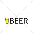 BEERのビール_ロゴ(透過) くるぶしソックス