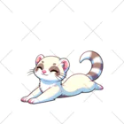 べっち©︎ののんびりフェレットちゃん🐾 くるぶしソックス