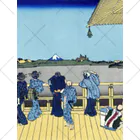 浮世絵屋の北斎「富嶽三十六景㊱　五百らかん寺さざゐどう」葛飾北斎の浮世絵 くるぶしソックス