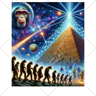 オブスキュラのピラミッドと進化論 くるぶしソックス