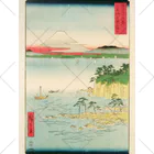 浮世絵屋の広重「冨二三十六景⑰　相州三浦之海上 」歌川広重の浮世絵 くるぶしソックス