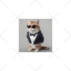 サングラスキャラのサングラスをかけておしゃれにキメるネコ登場！ くるぶしソックス