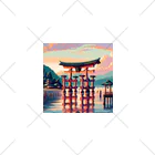 Pixel Art Goodsの厳島神社（pixel art） くるぶしソックス