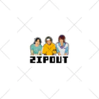 ZipOutのドット絵Zipさん靴下 くるぶしソックス