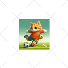 ketapapaのサッカーねこ くるぶしソックス