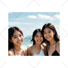 studio eizoの海で出会った三人娘！女子大の旅行サークルでぇ～す くるぶしソックス