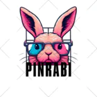 pinrabi【ピンラビ】のPINRABI【クールで個性的なピンクのウサギ】 Ankle Socks