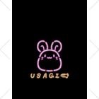 まんまるいやしどうぶつ🍀のネオン🌃うさぎ🐰 Ankle Socks