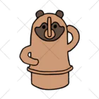 tanuki_msの埴輪タヌキ くるぶしソックス