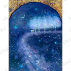 癒しのアート✴︎荻野美沙の星のカーペット Ankle Socks