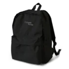 ミラくまのI LOVE Tribe　白文字背景透明 Backpack