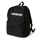 FONTMANIACのFONTMANIAC ロゴリュックサック Backpack