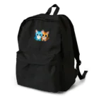 Chatarohのふたりの仲良し猫ちゃん：青とオレンジ Backpack