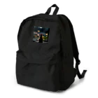 SaltyCookie Design Worksの窓の前で雨を眺めているネコ[カラー] Backpack