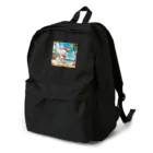 walkerplusのビーチボールをするうさぎ Backpack