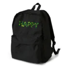 junichi-goodsのバルーン文字「HAPPY」（緑色系） Backpack