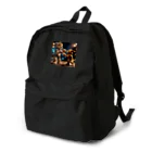 Shuji Nのライオンと子ライオンがボクシング Backpack