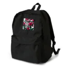 ピンクリボンの薔薇髑髏01 Backpack