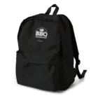 福島バーベキュー協会SHOPの福島BBQ協会Circleロゴ白文字 Backpack