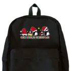 LittleLoroのUGLY ADELIE CHIRISTMAS 0586 アデリーペンギン サンタ帽子 横並び Backpack