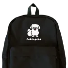 ペキニーズくらぶ（SUZURI支店）のペキニーズ・ホワイト（サマーカット）（全身） Backpack