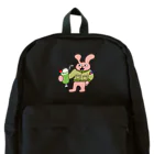 須田ふくろうのレトロ感溢れるジャケットうさぎとクリームソーダ「ジャケうさ」 Backpack