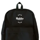 Bobbyのオンラインショップ SUZURI支店のBobby Maihamaのリュック（白ロゴ） リュック