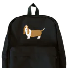 ゆいたっく／犬イラストのバセット・ハウンド Backpack