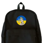 諭苑のSUZURI店のLove＆Peace観世音菩薩ウクライナ国旗背景 Backpack