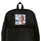 AI goddessの桜と青空と海とピンクの髪の女の子 Backpack