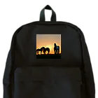 宇宙開発デザイン科の夕陽の中の馬 Backpack