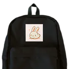 SAKIのウサギのシンプルで可愛いカラーイラスト Backpack