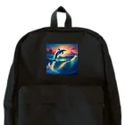 Silhouette_kapikapikapiの空を泳ぐイルカ Backpack