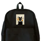 4628 - 萬屋 -の襟付き黒猫 Backpack