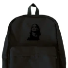 ファンシーTシャツ屋の長髪女性のモノクロデザイン Backpack