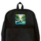 k.a.u.j.7の時間の流れを象徴する川の中でゆったりと泳ぐ、ナマケモノの姿🌿 Backpack