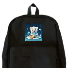 りんりんの可愛いシロクマちゃんショップ　かわいいよ！のトーストお食べる白くまちゃん Backpack