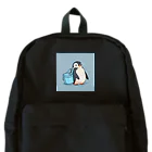 ganeshaのかわいいペンギンとおもちゃのバケツ Backpack