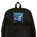 SUZURI56のドット絵ノコギリザメ Backpack