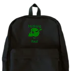 『NG （Niche・Gate）』ニッチゲート-- IN SUZURIのNothing Is Real.（緑） Backpack