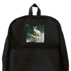 AQUAMETAVERSEのサーフィンをするウサギ Backpack