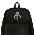 KLMI_CollectionのEmblem Front - Mando and Baby Y Back - Silver Backpack