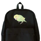 まめるりはことりの首傾げ　スパングルセキセイインコちゃん【まめるりはことり】 Backpack